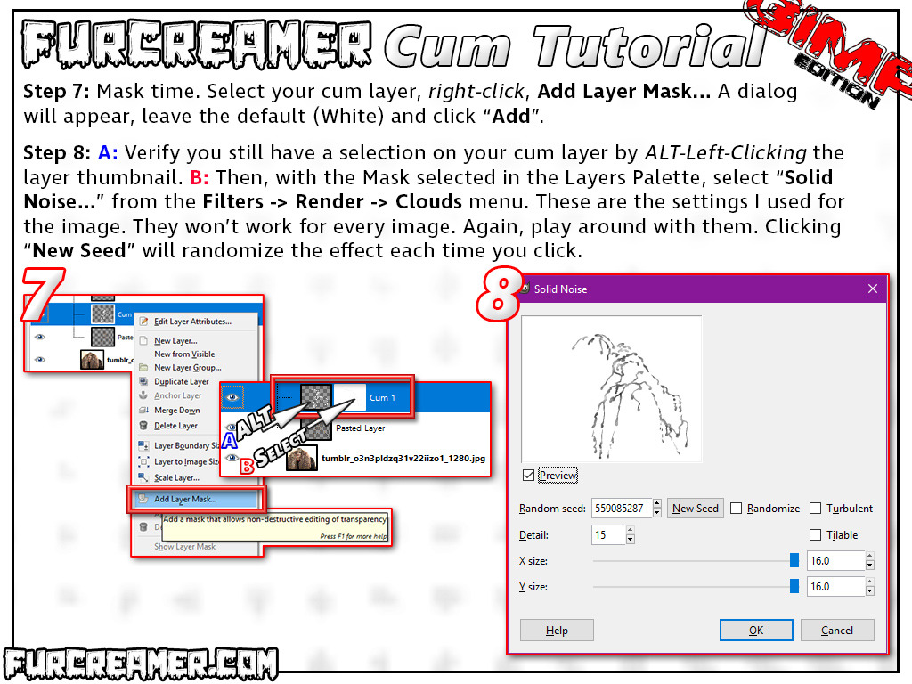 FurCreamer: GIMP Cum Tutorial