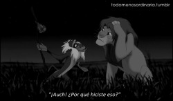 todomenosordinaria:  Gran lección de Rafiki… 