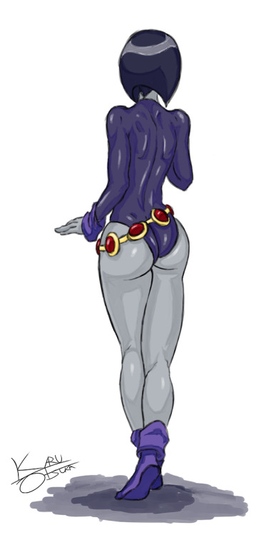 ninsegado91:  karuotsukaeroeroart:  Can you guess who she is? xD of course you know… coz you can read the tags xP  More Raven booty