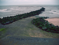 scavengedluxury:Sea wall. New Brighton, March 2015.