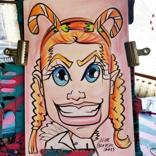 Caricature done at Follow Your Art during the Home For the Holidays
