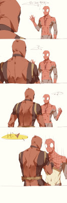 niko-yuki:  Spideypool177 by LKiKAi Well, that escalated quickly…