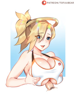 magickightyozakura:  Summer Mercy   Artist: Tofuubear  < |D’‘‘‘