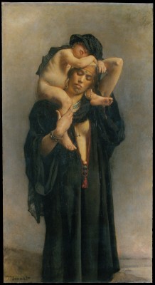 oldpaintings:  An Egyptian Peasant Woman and Her Child, 1869-70