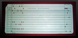 npylog:  Punch cards Early computers often used punch cards for