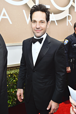 vikander:   Paul Rudd arrives to the 72nd Annual Golden Globe