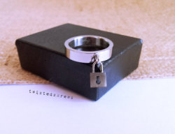 twistedskrews:  BDSM slave ring high polished stainless steel