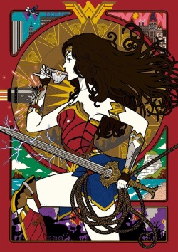fuckyeahyusukenakamura:Wonder Woman by Yusuke Nakamura