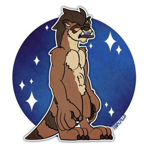 spacepupx:I “beastModed” @puppy-apolloYou could consider this a “werewolf” version of his fursona.I massively dig those caveman style proportions you can inflict onto different designs to make them look really tough but super dumb, its all in