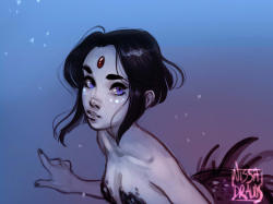 nissa-draws:  nissa-draws: Raven mermaid AU     @dipperonipizza