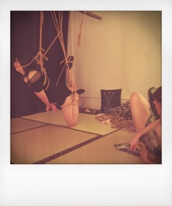 kissmedeadlydoll:  Tying up Bunny @ Kokoro Studio in HK 