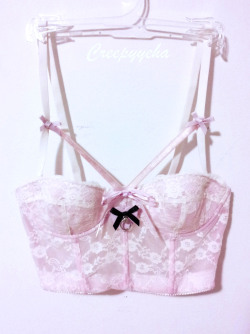 creepyyeha:  Decorated my bra ^_^ 