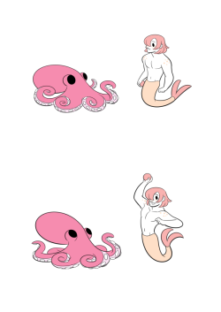 stutterhug:  Playing Fetch - Cephalopod addition. Tapastic. Twitter.