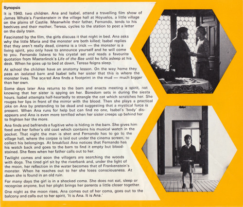 The Spirit Of The Beehive, promo booklet (Contemporary Films, 1973).