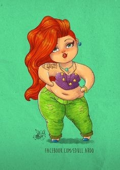 penguinfaery:  juicyjanjan:  I did a similar collage where all the Disney princesses have short hair. Look, you can be beautiful without being skinny. You can be beautiful without having a stupid thigh gap. You can be beautiful in whatever size is natural