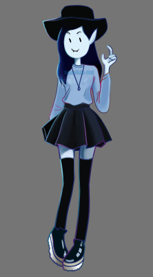 snowflake-owl:  Marceline in the outfit found here  