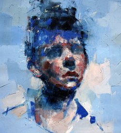 artchipel:  Ryan Hewett - Jacob. Oil on canvas, 100x100 cm
