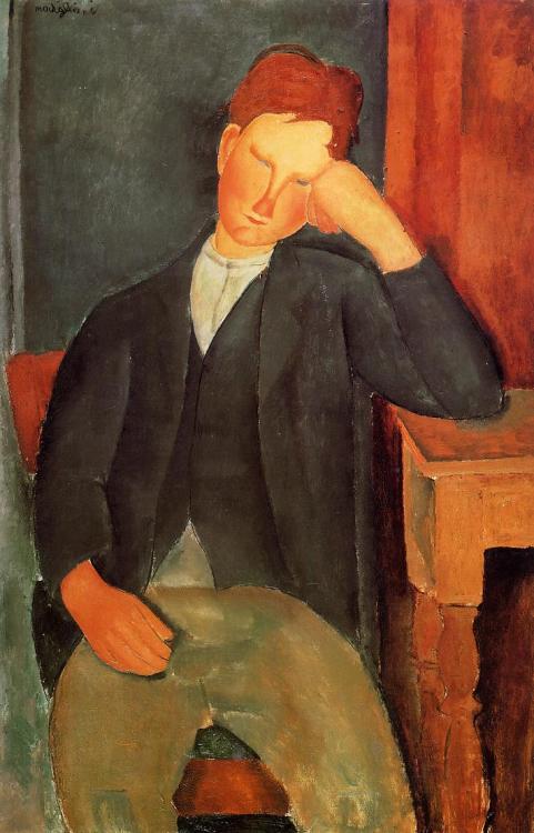 expressionism-art:  The young apprentice, 1918, Amedeo ModiglianiMedium: