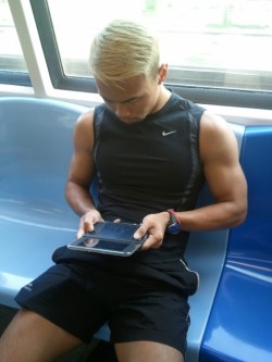 hbst:  Fan submission - Hot guy on MRT 
