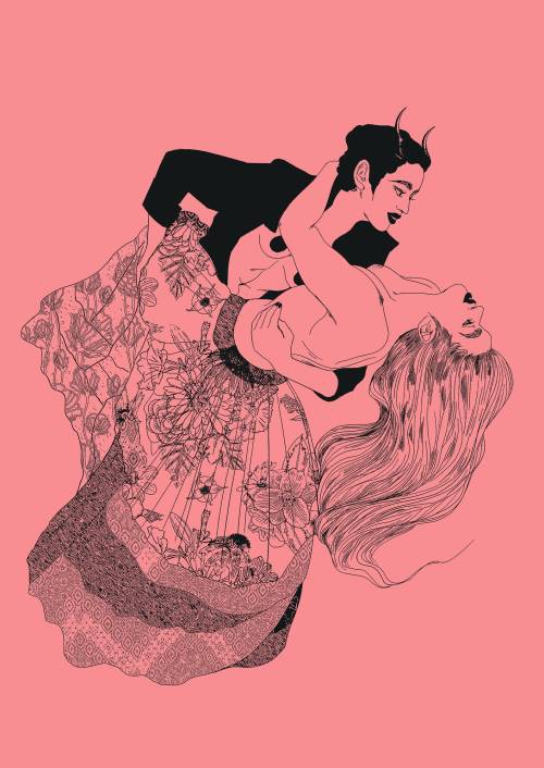 snootyfoxfashion:  Sapphic Art Prints by Mayticksx / x / x /