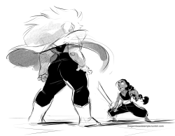 thegembeaststemple:  Some Jasper and Connie interaction! (Also