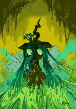 theponyartcollection:  Changeling Queen Emerges by ~ProjectZuel