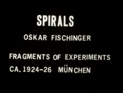 stubenhockerei:  oskar fischinger, {1924-26} spirals