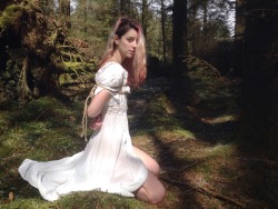 camdamage:  In an Irish forest, as the snow melted and her rope