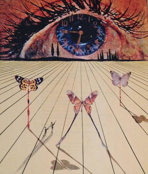 Salvador Dalí.  The Eye of Surrealist Time.  1971.https://painted-face.com/