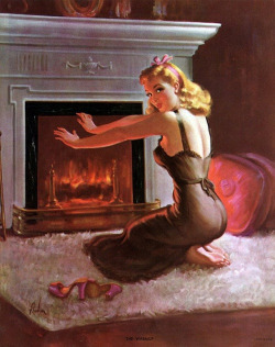 fuckyeahvintage-retro:  The Warmup, 1940s - Illustration by Art