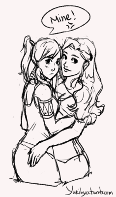 yukihyo:  Korrasami: Mine More doodles. These two are literally