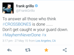 sebastianswintersoldier:  FRANK GRILLO ISN’T DONE!!  He’s