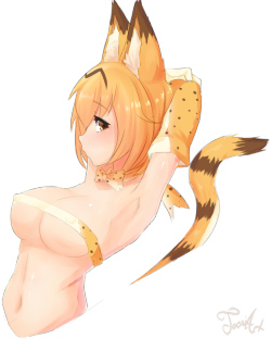 joosiart: .confirmed serval. for frend. @lewdest-lounge    