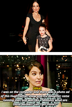 feynificent:  Tina Fey talking about her daughters Alice and