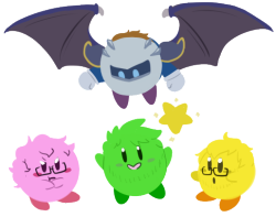 lostinthehaywoods:  so… kirby lads and meta knight ryan 