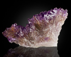 fuckyeahmineralogy:  Amethyst fan from India Fun fact: the name