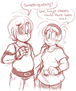 genderbent pompeii & monte pompeii would be a short chubby