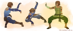 marin-everydaybox:Korra is just perfect when studying martial