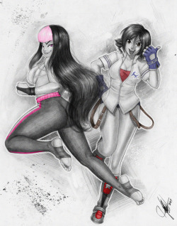 ninsegado91: todd-drawz:  Juri and Asuka commission   Twitter, Patreon    Awesome 