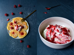 food52:  Das perfect waffle.German Waffles with Whipped Raspberry