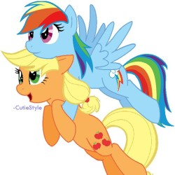 pegacornfiona:  #appledash #applejack #rainbowdash #mlpfim #mlp