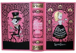 Pink leather-bound, ‘Alice’s Adventures in Wonderland