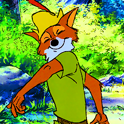 nonhumandisney:  Disney alphabet screencap/gif  meme: Raven  ↳ R is for Robin Hood   OO-DE-LALLY SO MUCH ROBIN TO REBLOG