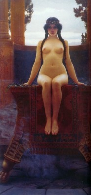 aesza:  John William Godward The Delphic Oracle 