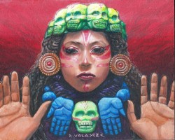 robertvaladez:  ARTWORK BY ROBERT VALADEZ: Mictecacihuatl, Mixed