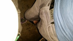 ureentrouble17:At the Eagle NYC, Showing my shorts some piss