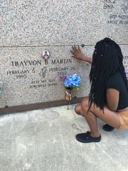 06-19-96:  06-19-96:  Finally got to visit Trayvon’s Grave