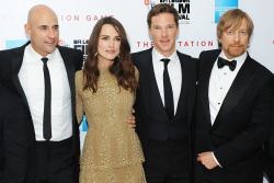 sue-78:  Mark Strong, Keira Knightley and Benedict Cumberbatch