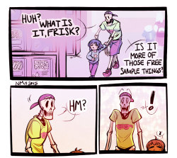 nostalgia-phantom:  Skelebros, goatmom and child go grocery shopping