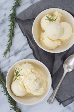 guardians-of-the-food:  Rosemary Ice Cream - the perfect mix